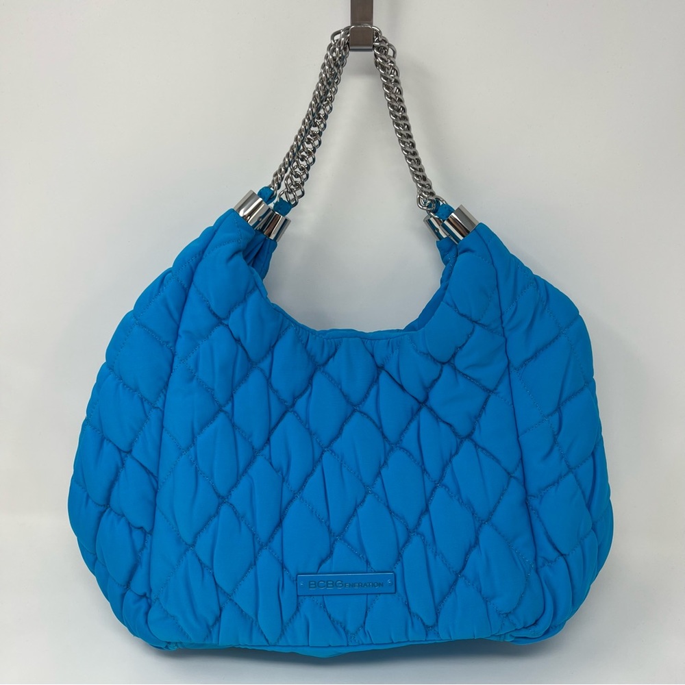 BCBG Generation Blue Quilted Shoulder Bag